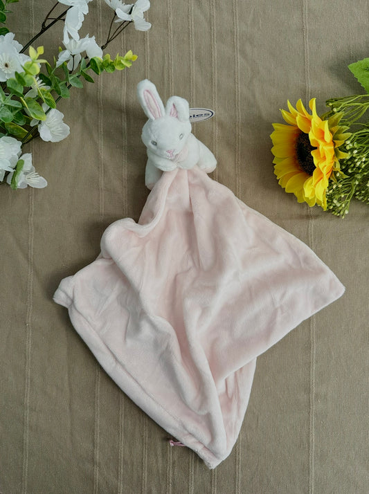 Doudou lapin rose personnalisable
